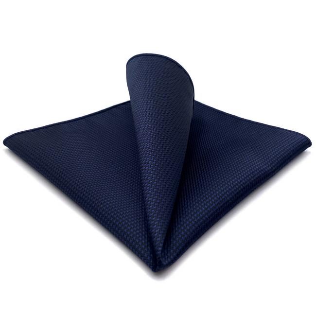 shlax & wing YH25 Navy Solid Handmade Jacquard Woven Classic Hankies Rebajas baratas