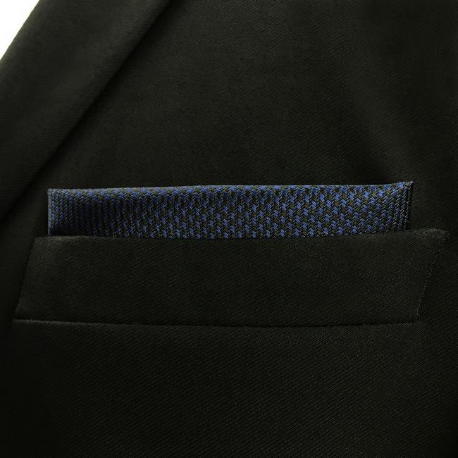 shlax & wing YH25 Navy Solid Handmade Jacquard Woven Classic Hankies Rebajas baratas