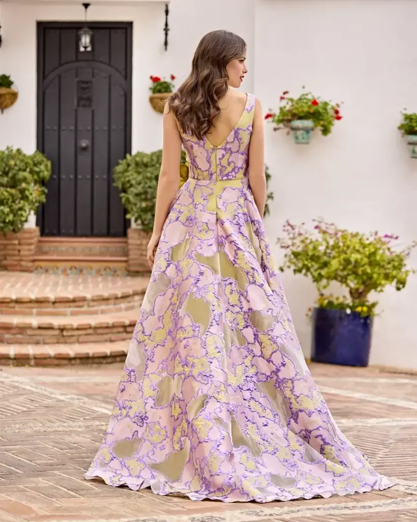 sñ sonia peña Ref: 1251008 Conjunto vestido largo y chal (Prendido) Limitado a 3 días