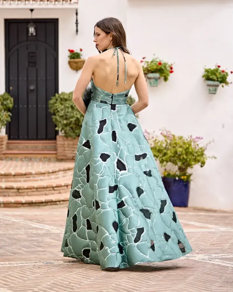 sñ sonia peña Ref: 1251010 Conjunto vestido largo y chal (Prendido) Ahorra y exporta