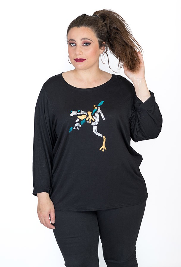 susana escribano Camiseta Ranita. Modelo en negro Últimos 2 días