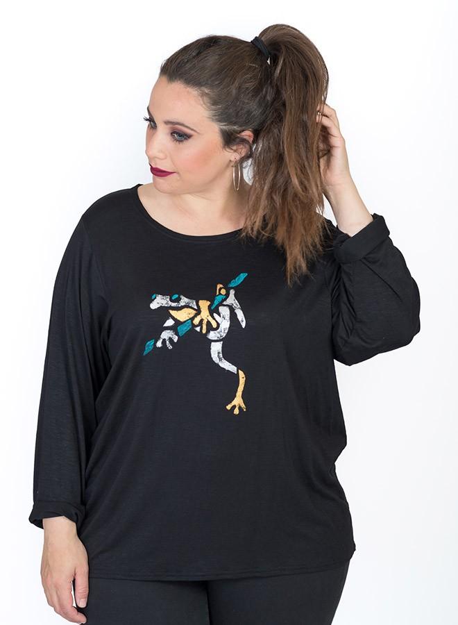 susana escribano Camiseta Ranita. Modelo en negro Últimos 2 días