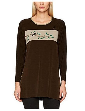 susana escribano Camiseta larga de mujer en color marron Precio de fábrica