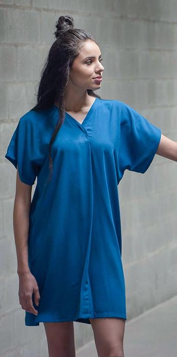 susana escribano Vestido casual azul electrico. Rebajas Promoción trimestral