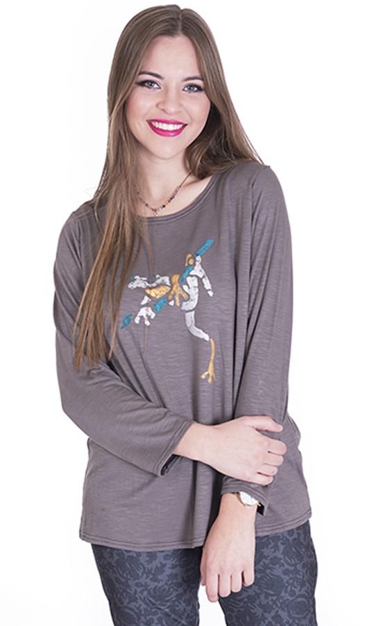 susana escribano Camisetas jerseys color gris mujer. Rana Solo queda un día
