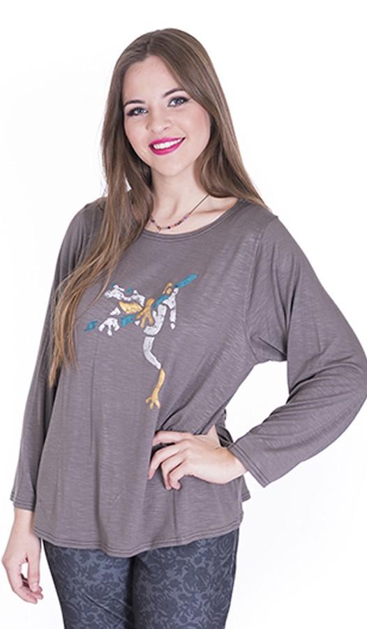 susana escribano Camisetas jerseys color gris mujer. Rana Solo queda un día