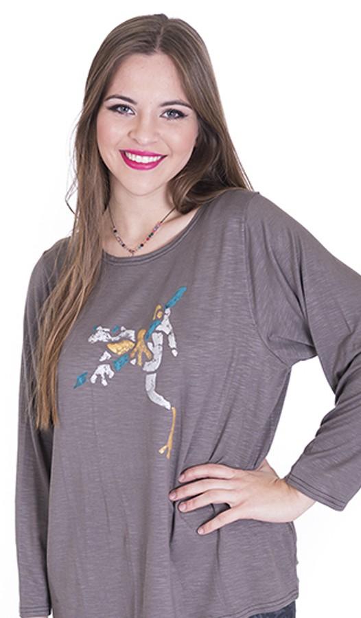 susana escribano Camisetas jerseys color gris mujer. Rana Solo queda un día