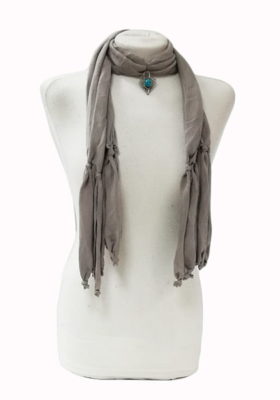 susana escribano Fular joya. Fular en color gris. Leo En oferta