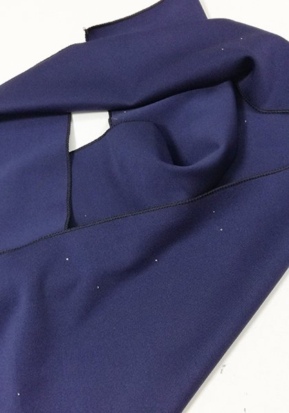 susana escribano Fular largo punto azul oscuro. Jupiter Rebajas de fábrica