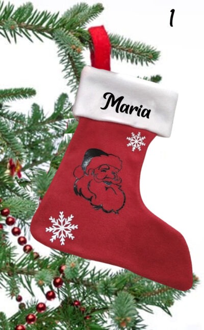 susana escribano Calcetin Papa Noel con nombre Precio de fábrica