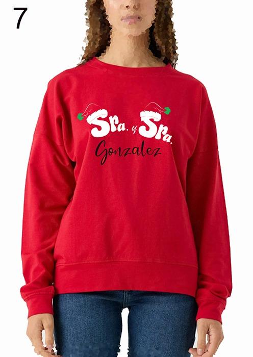 susana escribano Sudadera navideña para mujer hombre niño Personalizada Superdescuento