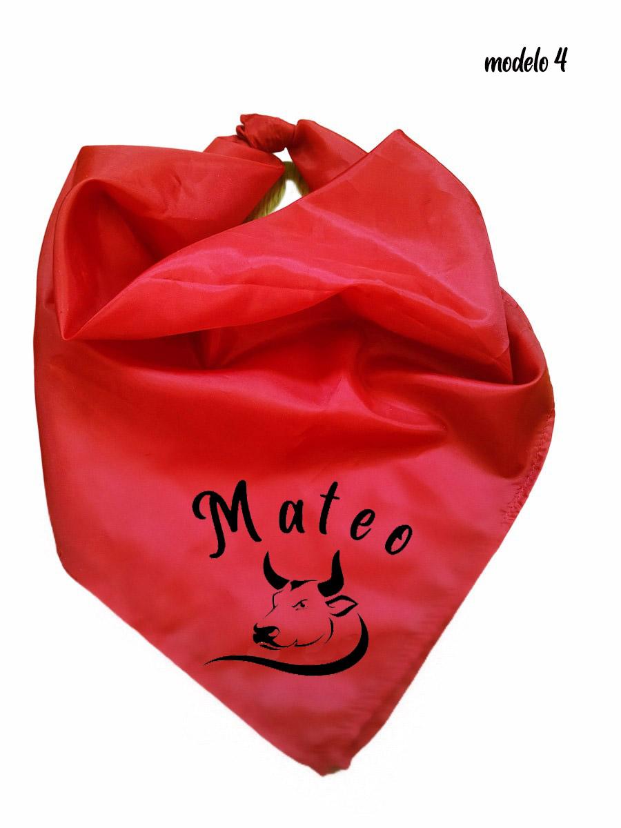 susana escribano Pañuelo rojo de fiesta Pañuelo fiestas patronales personalizado Grandes descuentos