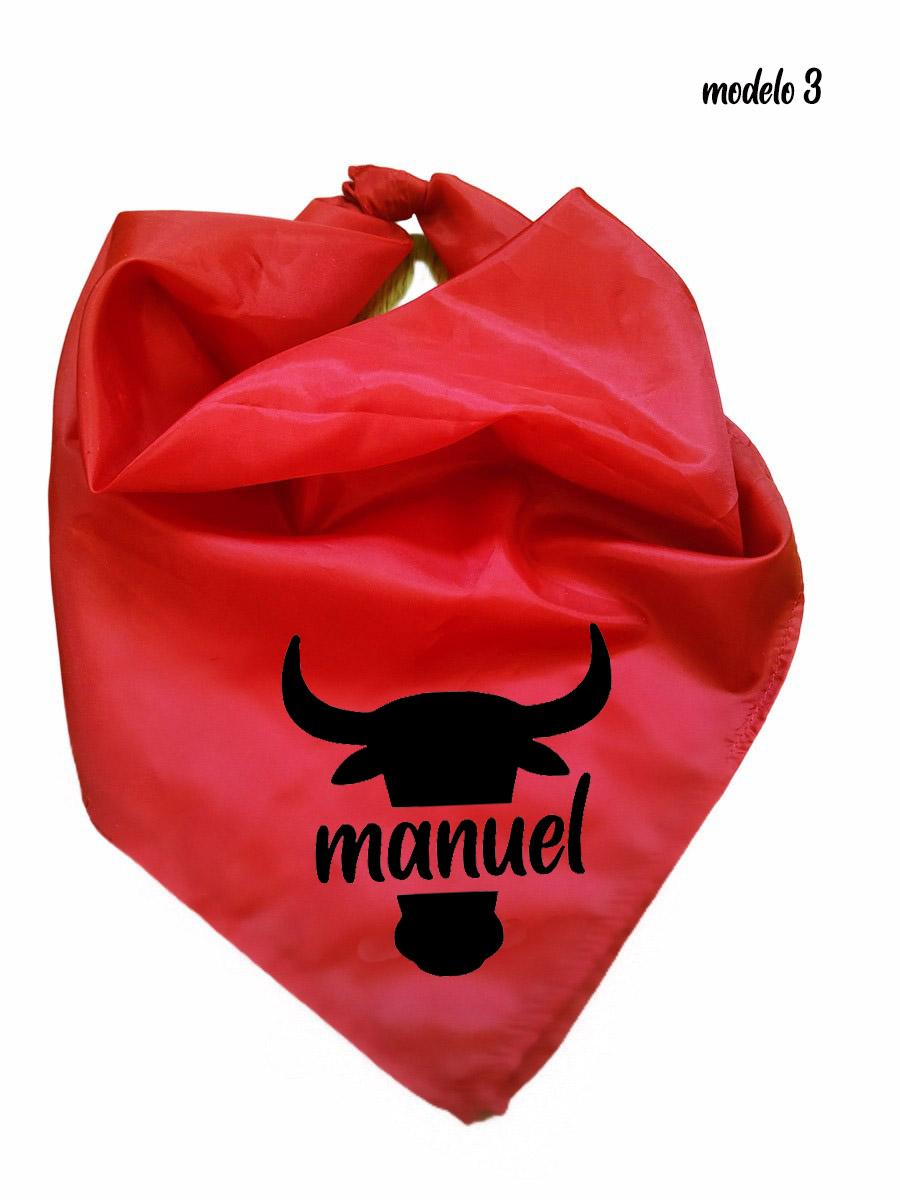 susana escribano Pañuelo rojo de fiesta Pañuelo fiestas patronales personalizado Grandes descuentos