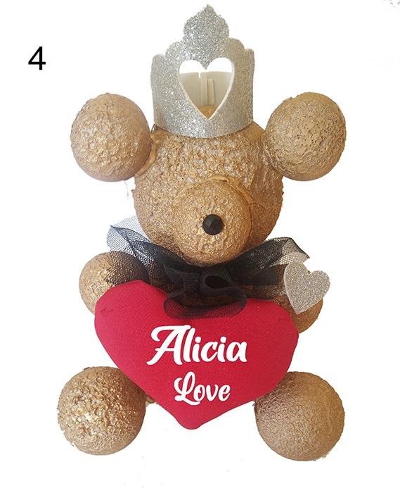 susana escribano Oso Amoroso corazon personalizado regalo dia de la madre Limitado a 3 días