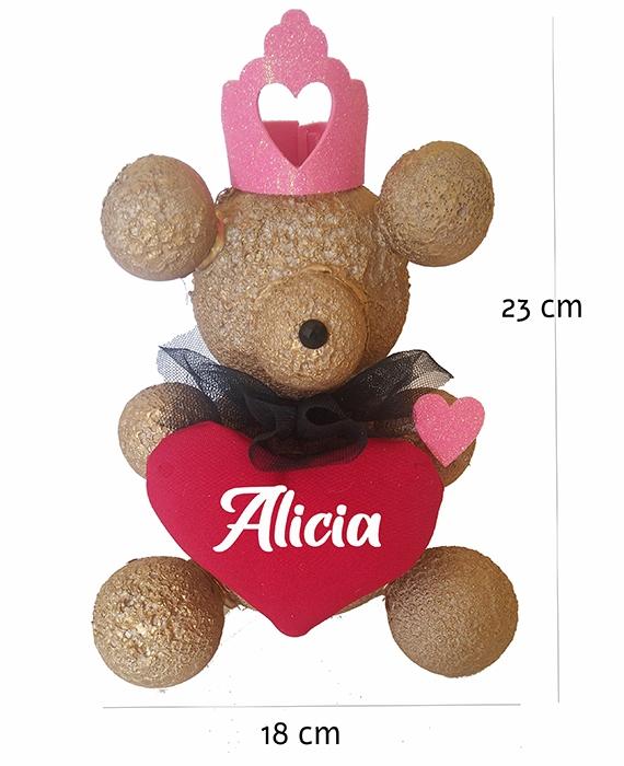 susana escribano Oso Amoroso corazon personalizado regalo dia de la madre Limitado a 3 días
