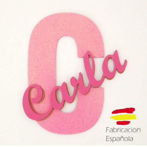 susana escribano Letra inicial con nombre decoracion Oferta exclusiva