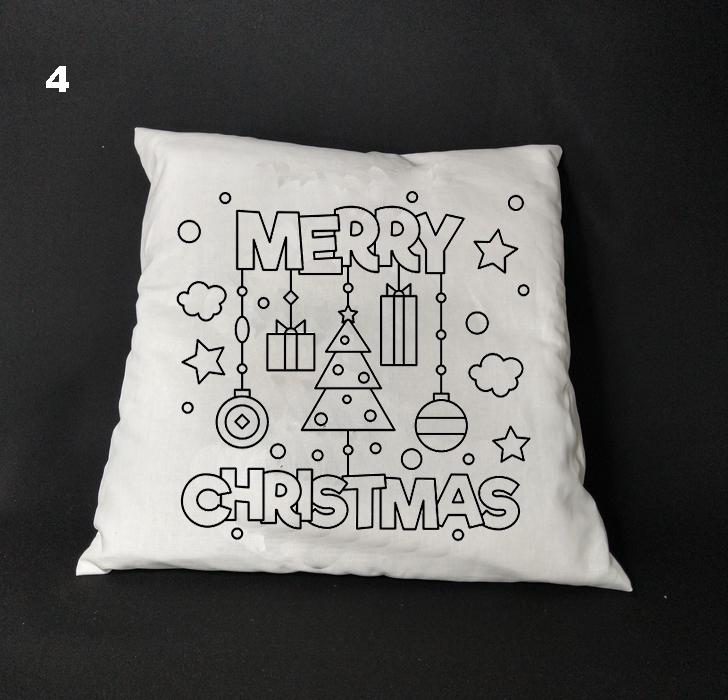 susana escribano Regalo para niños Navidad. Cojin para colorear 2025