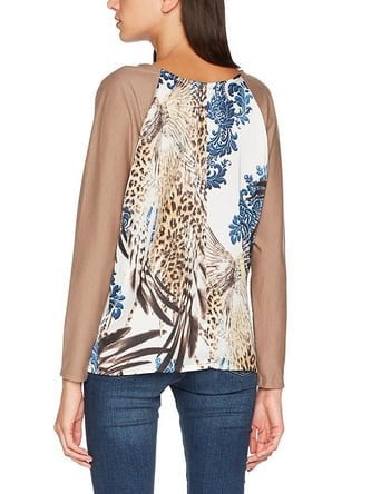 susana escribano Jersey de manga larga con prints tipo leopardo Tienda