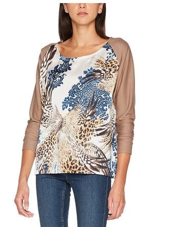 susana escribano Jersey de manga larga con prints tipo leopardo Tienda