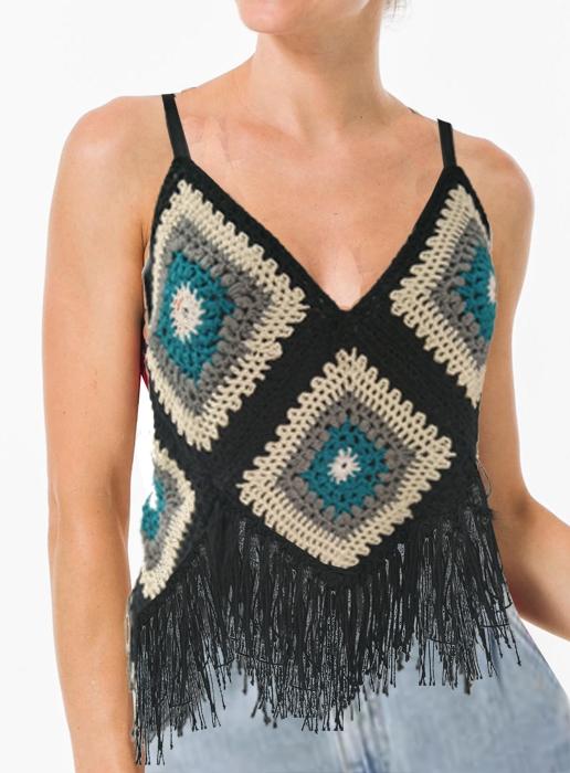 susana escribano Top. Blusa exclusiva de chochet Últimos 3 días