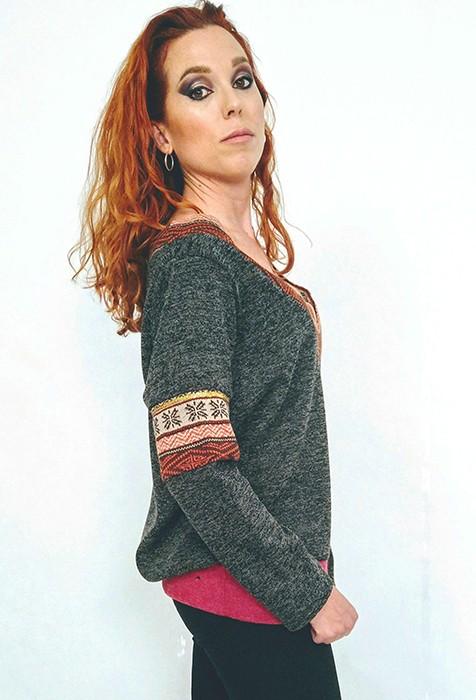 susana escribano Jersey de punto cuello pico Limitado a 3 días