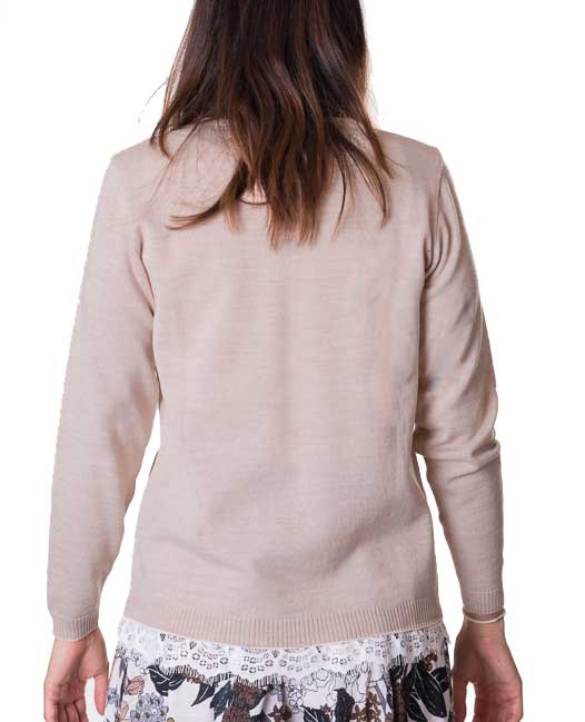 susana escribano Cardigan de punto delgado. Color camel Oferta exclusiva