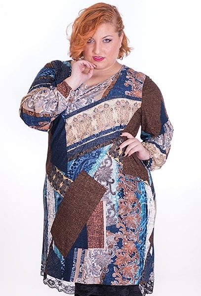 susana escribano Vestido de tonos marrones Descuento por venta flash