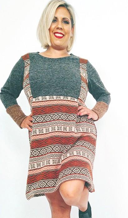 susana escribano Vestido de punto corto Precio ultrabajo