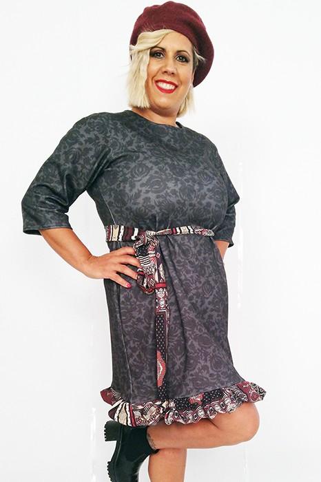 susana escribano Vestido ajustado corto manga francesa Devoluciones gratuitas