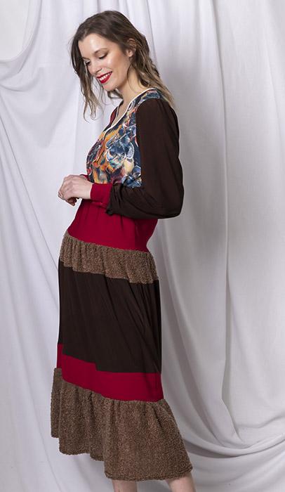 susana escribano Invierno vestido manga larga invitada boda Rebajas online