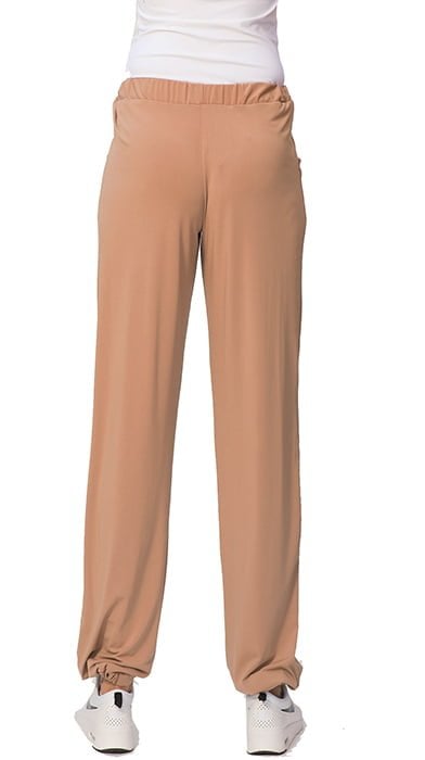 susana escribano Pantalon ancho en color camel Solo hoy