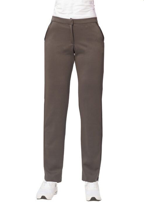 susana escribano Pantalon recto gris oscuro Promoción trimestral