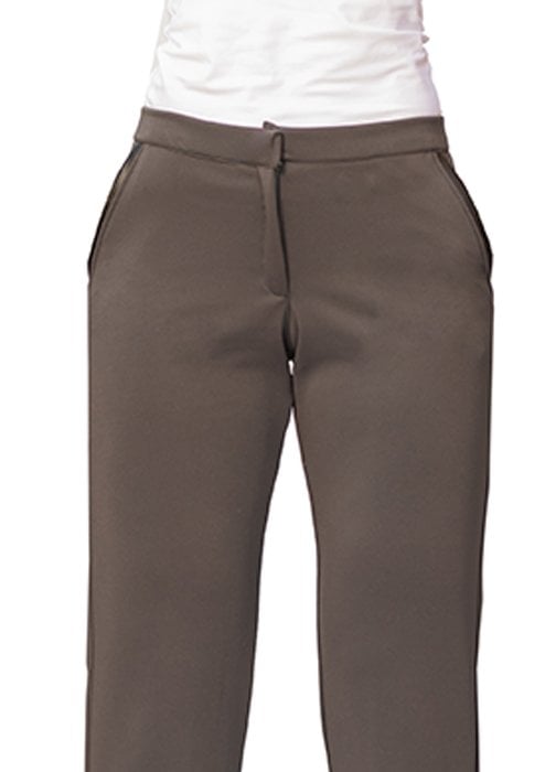 susana escribano Pantalon recto gris oscuro Promoción trimestral