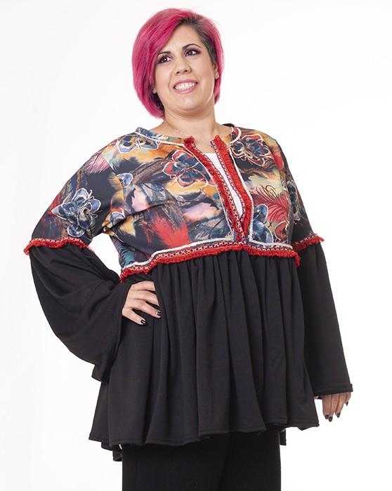 susana escribano Chaqueta con rizo en el bajo Envío internacional gratuito