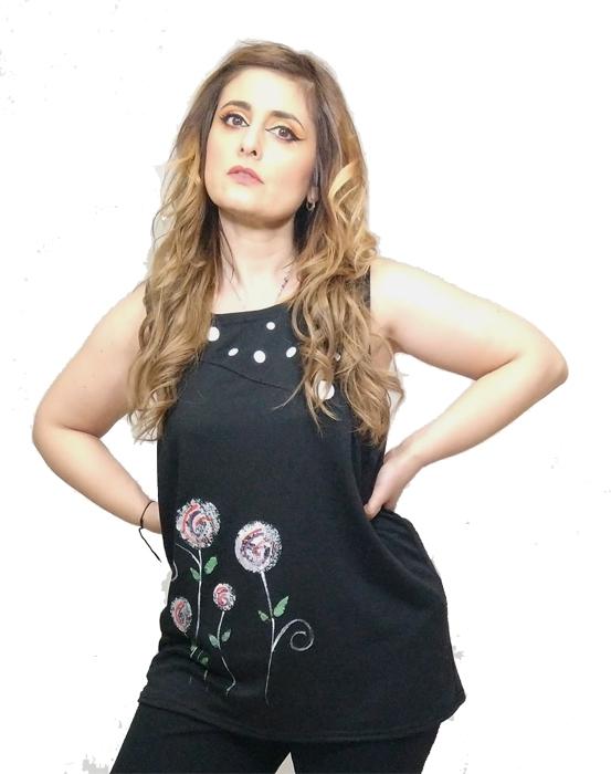susana escribano Camiseta tirante holgada.Ropa de mujer rebajas Venta caliente
