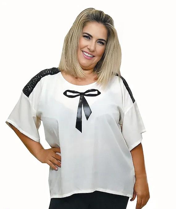 susana escribano Blusa de crep Gran oferta