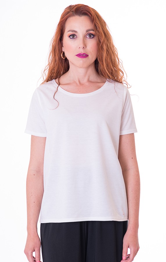 susana escribano Camiseta mujer blanca. Manga corta COMPRAR AHORA