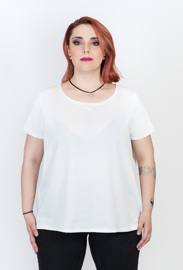 susana escribano Camiseta basica blanca. Manga corta ÚLTIMAS EDICIONES