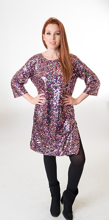 susana escribano Vestido lentejuelas. Tu prenda para brillar Oferta especial de fábrica