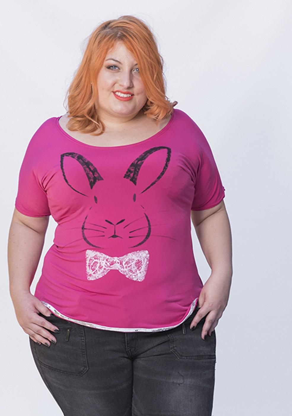 susana escribano Camiseta pintada. Dibujo de conejo Libre de impuestos