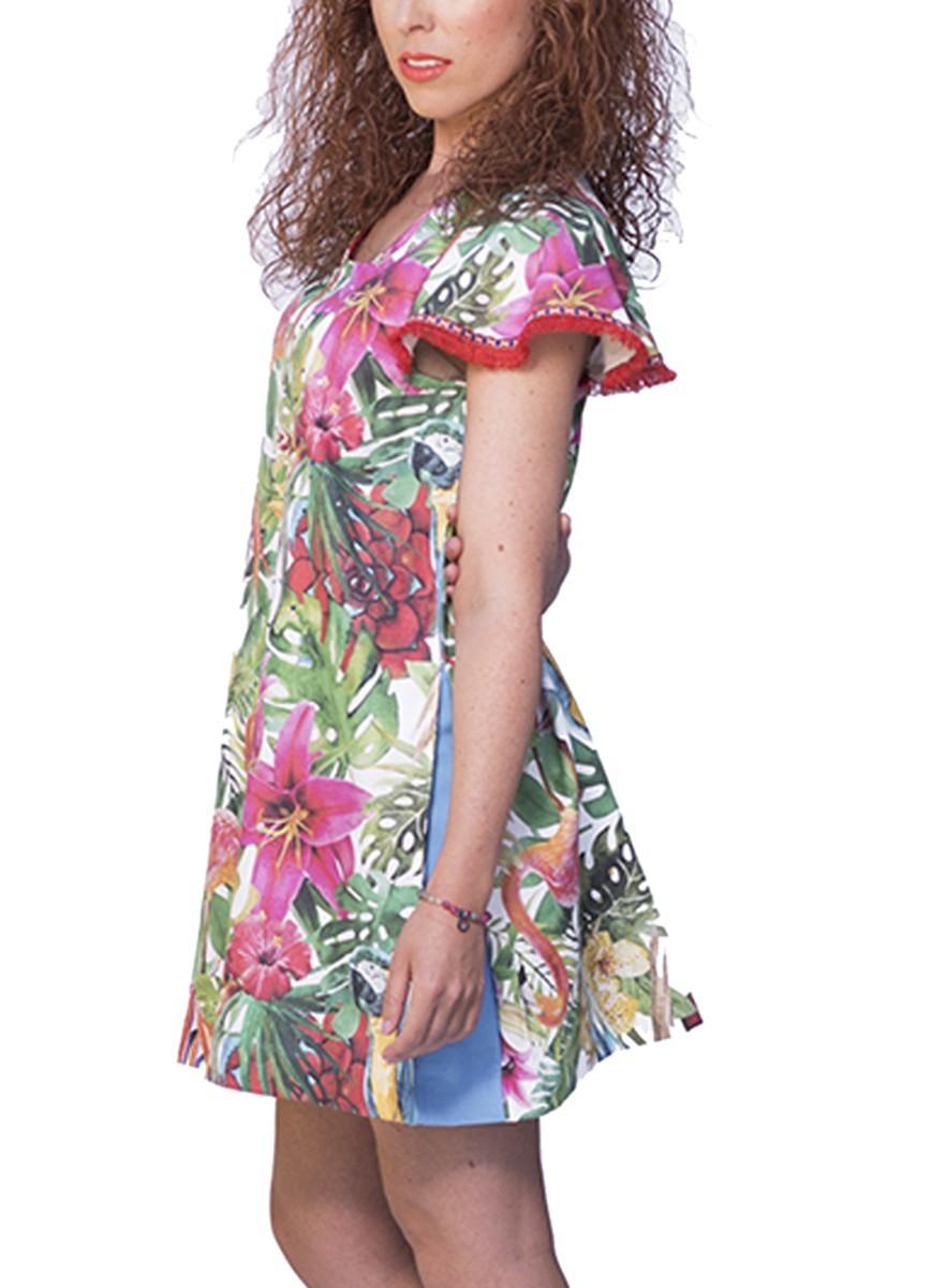 susana escribano Vestido de estampado floral Rebajas de fin de temporada