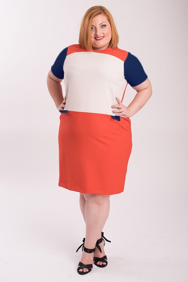 susana escribano Vestido verano tricolor horizontal Outlet online