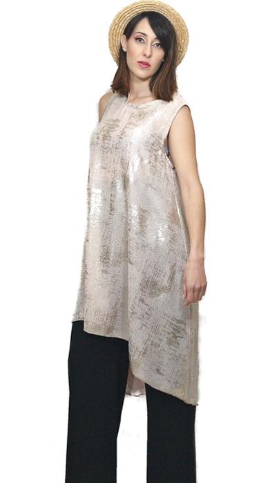 susana escribano Vestido dorado largo informal. ofertas de ropa en línea Gran oferta