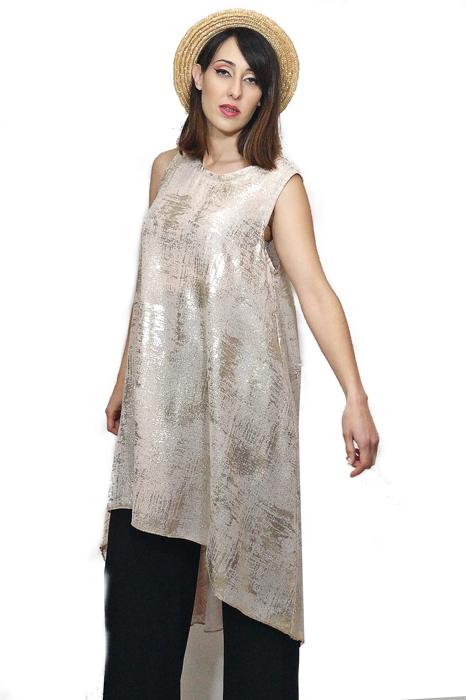 susana escribano Vestido dorado largo informal. ofertas de ropa en línea Gran oferta