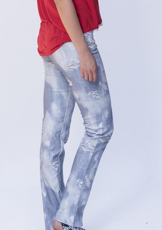 susana escribano Pantalon tejano. Imitacion rasgado Rebajas de fábrica
