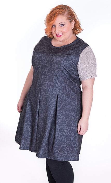 susana escribano Vestido falda con pliegues Tienda de fábrica