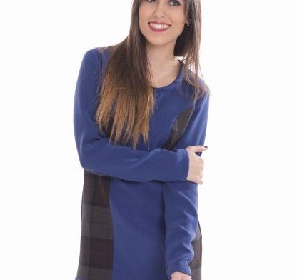 susana escribano Vestidos de calle mujer. Color azul Ofertas de temporada