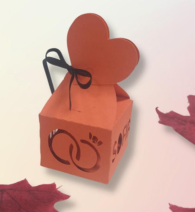 susana escribano Cajita personalizada detalle para boda En línea