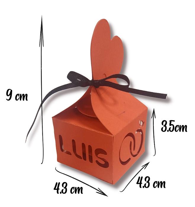 susana escribano Cajita personalizada detalle para boda En línea
