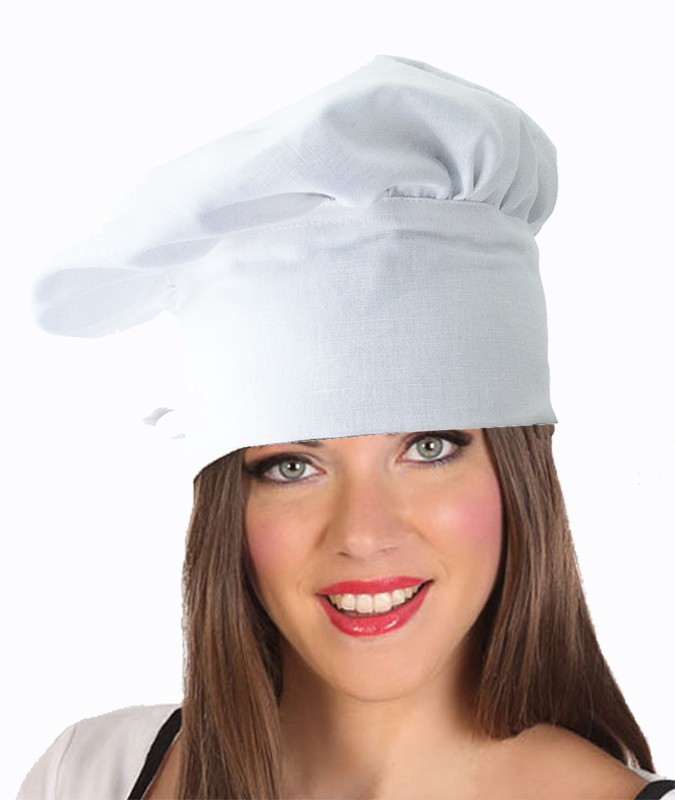 susana escribano Gorro de chef en color blanco de lino. Regalos originales para San Valentin Superdescuento